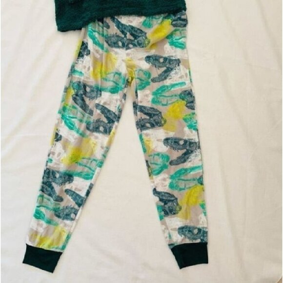 Cat and Jack Kids Hooded Dinosaur Pajama Set Size XS 2 Piece Hoodie PJ Pants NWT - Picture 8 of 8